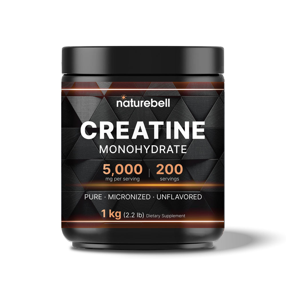 NatureBell Creatine Monohydrate Powder, 5000mg Per Serving