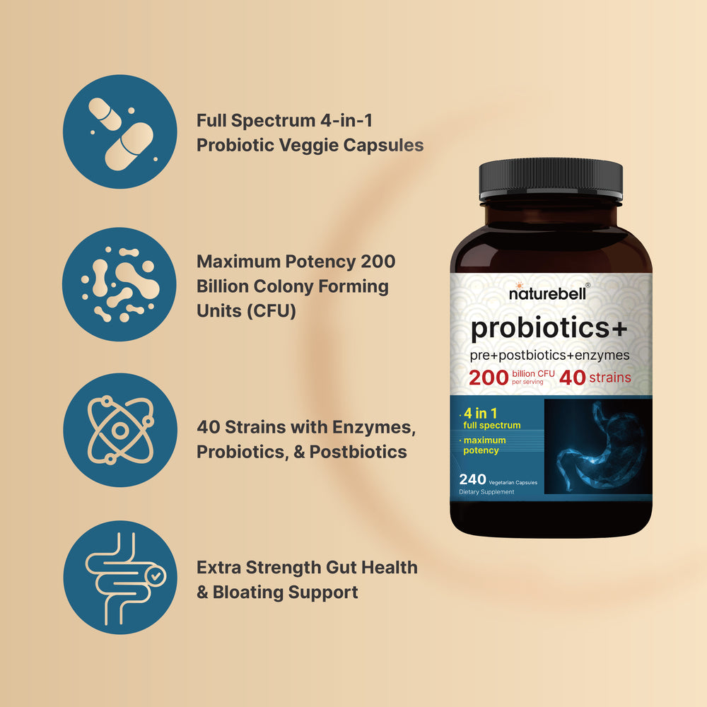 Probiotics 200 Billion CFU Per Serving, 240 Veggie Capsules