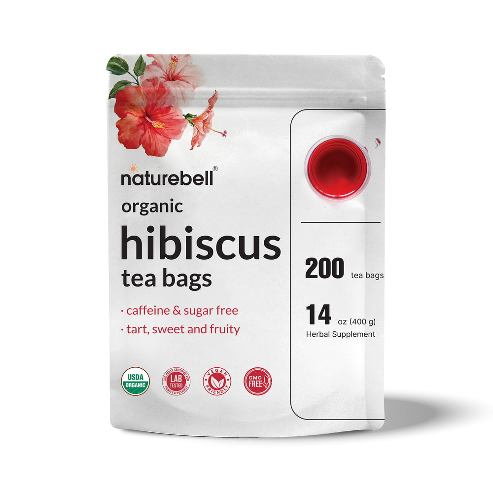 Organic Hibiscus Tea, 200 Abacá Hemp Fiber Tea Bags