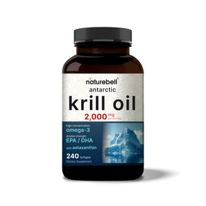 Antarctic Krill Oil 2000mg Supplement, 240 Softgels