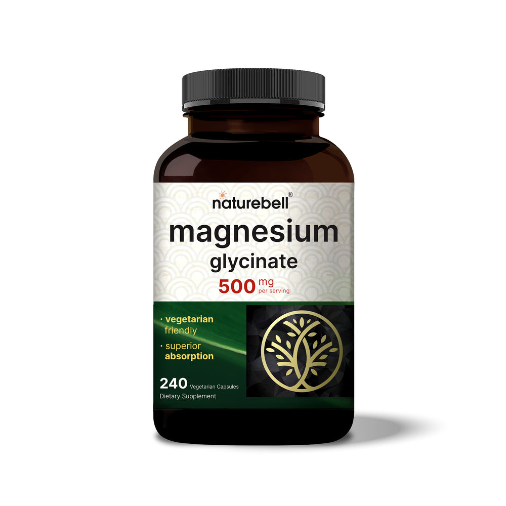 Magnesium Glycinate 500mg, 240 Veggie Capsules