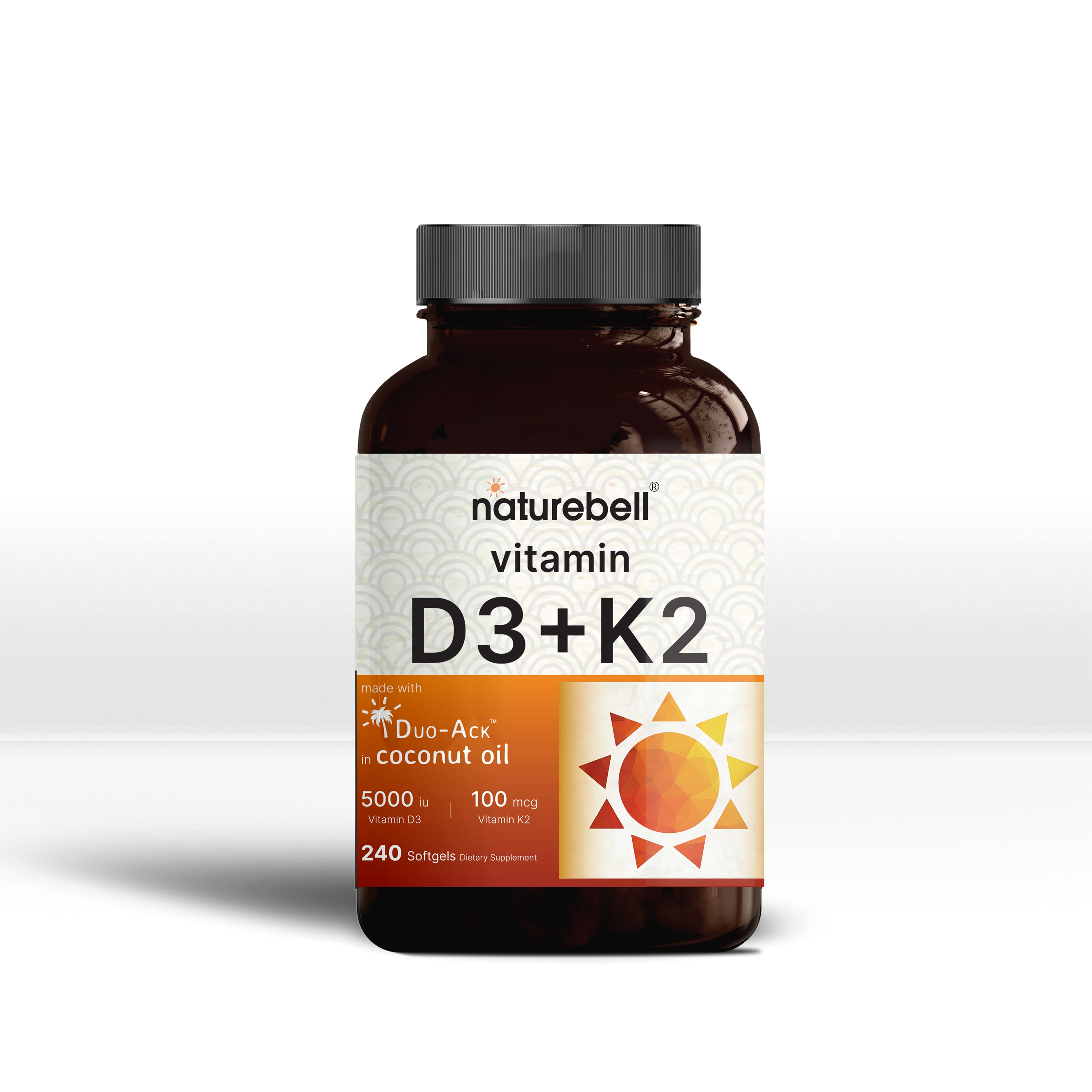 Vitamin D3 K2 with Coconut Oil – NatureBell